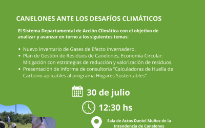 CANELONES ANTE LOS DESAFÍOS CLIMÁTICOS