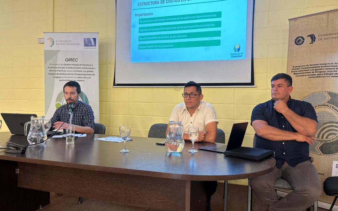 CANELONES PARTICIPÓ DE TALLER DE GESTIÓN DE COSTOS EN GESTIÓN DE RESIDUOS ORGANIZADO POR EL CONGRESO DE INTENDENTES